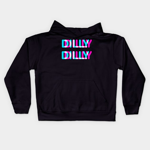 Dilly Dilly Neon Kids Hoodie by albertocubatas